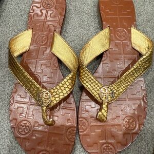 Tory Burch Flip Flops- Like New!